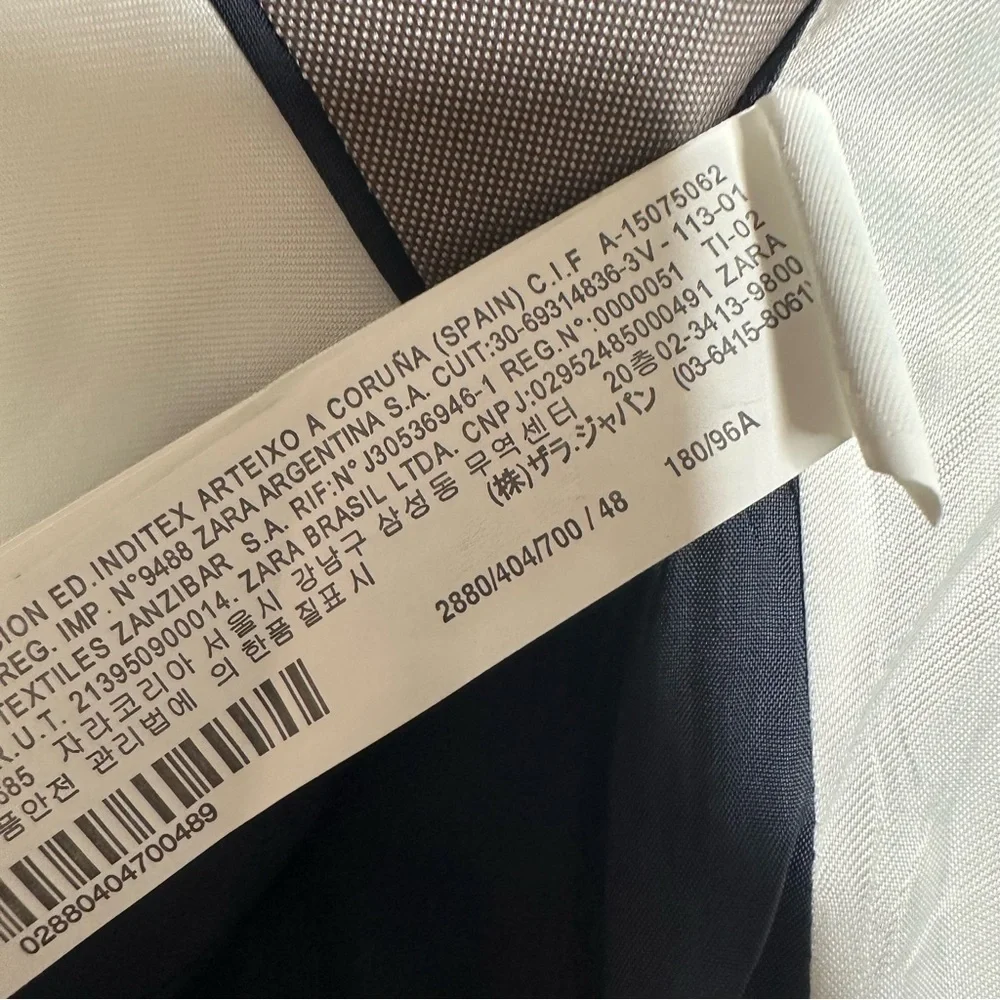 ZARA MAN Greige Two Button Blazer Sport Coat Size 38